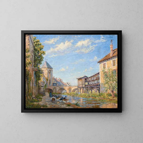 De wassers van Moret - Francis Picabia — ingelijst kunstwerk aan de muur
