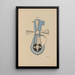 Marie - Francis Picabia — ingelijst kunstwerk aan de muur