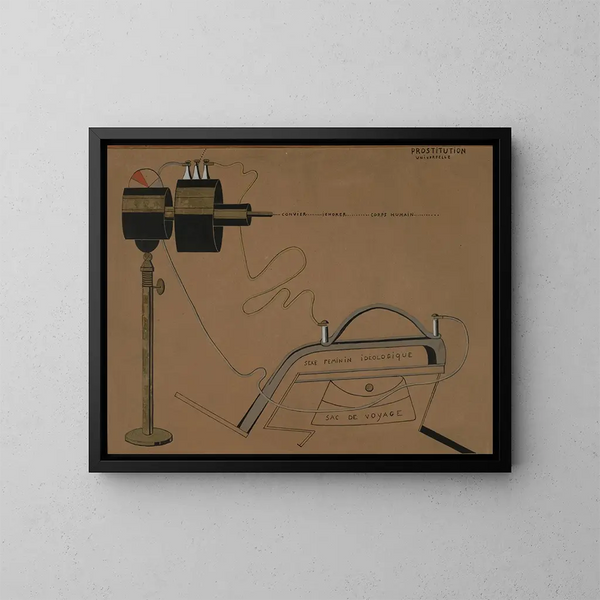 Prostitutie universelle - Francis Picabia — ingelijst kunstwerk aan de muur
