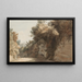 Vue près de l'Arco Scuro en direction de la Villa Médicis Rome - Francis Towne — ingelijst kunstwerk aan de muur