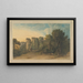 Château de Berry Pomeroy dans le comté de Devon - Francis Towne — ingelijst kunstwerk aan de muur