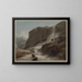 Cascades tussen Chiavenna en de berg Splügen - Francis Towne — ingelijst kunstwerk aan de muur