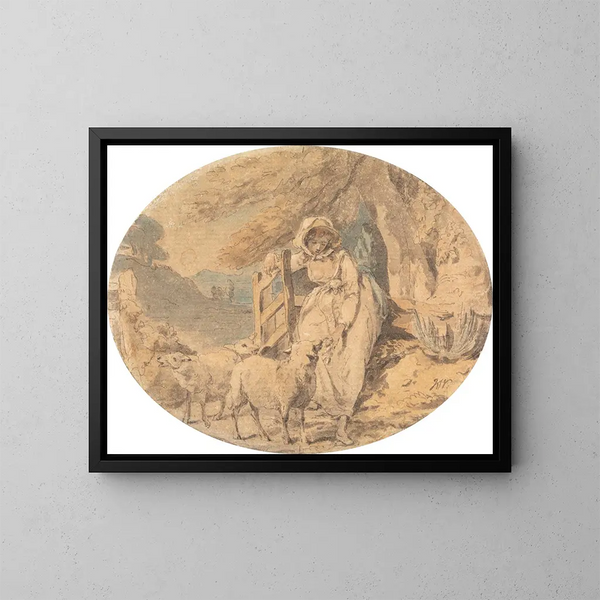 Adelaide - Francis Wheatley — framed artwork on a wall