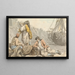 Vissers met manden en netten - Francis Wheatley — ingelijst kunstwerk aan de muur