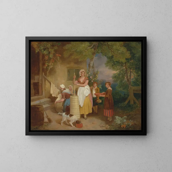 Morning Painting - Francis Wheatley — framed artwork on a wall