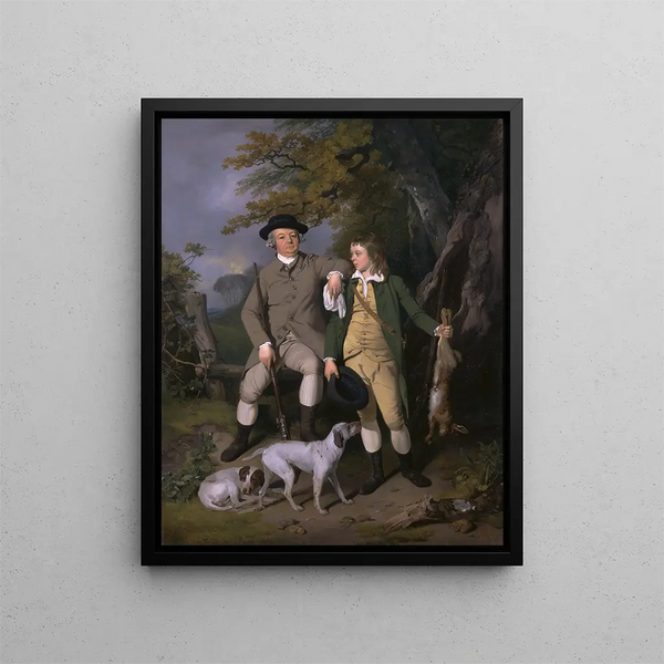 Francis Wheatley - Portrait Of A Sportsman With His Son.webp