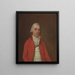 Portret van een onbekende man - Francis Wheatley — ingelijst kunstwerk aan de muur