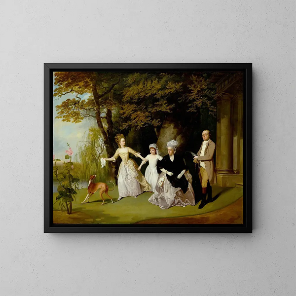 La famille Wilkinson - Francis Wheatley — framed artwork on a wall