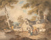 Potier en reis voor een cottage - Francis Wheatley — weergave van het kunstwerk