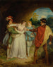 Valentin savant Silvia de Protée van Shakespeare De Twee Edelmoedigen van Verona Acte V Scene 4 De Burcht van de Bannelingen - Francis Wheatley — weergave van het kunstwerk