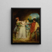 Valentin savant Silvia de Protée van Shakespeare De Twee Edelmoedigen van Verona Acte V Scene 4 De Burcht van de Bannelingen - Francis Wheatley — ingelijst kunstwerk aan de muur