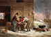Voorbereiding op Kerstmis: kalkoenverenkleed - Francis William Edmonds — weergave van het kunstwerk
