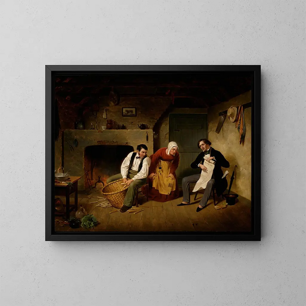 The Speculator - Francis William Edmonds — framed artwork on a wall
