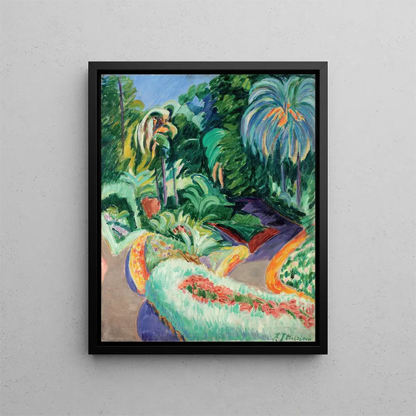 Garden - Francisco Iturrino — framed artwork on a wall