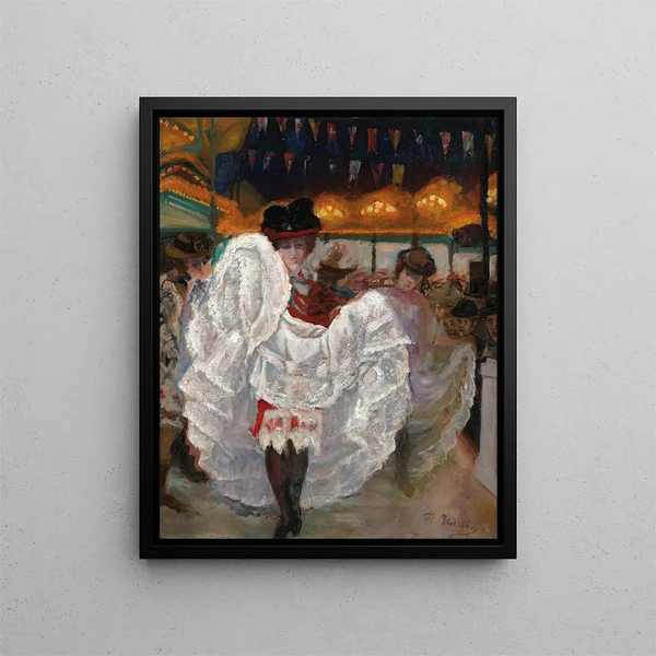 Le Cancan - Francisco Iturrino — framed artwork on a wall