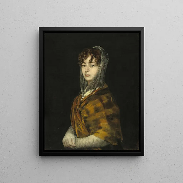 Mme Sabasa García - Francisco de Goya — ingelijst kunstwerk aan de muur