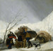 Winter scène - Francisco de Goya — weergave van het kunstwerk