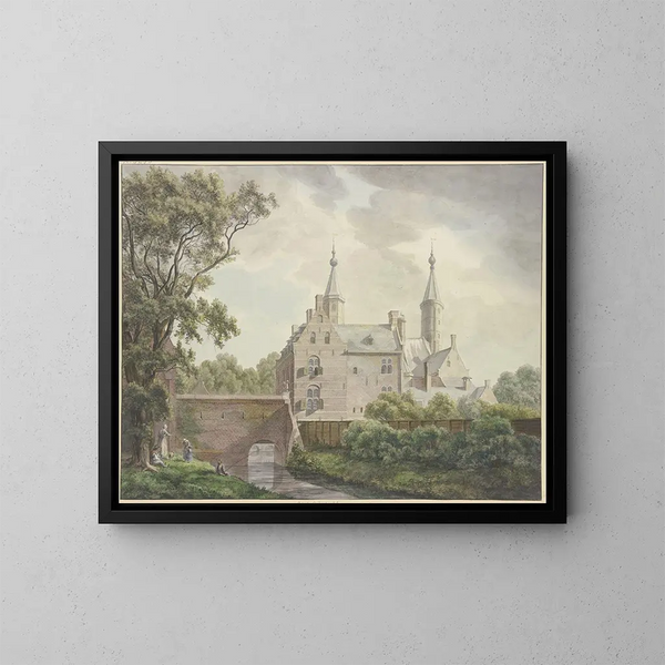 Het kasteel van Heemstede - Franciscus Andreas Milatz — ingelijst kunstwerk aan de muur