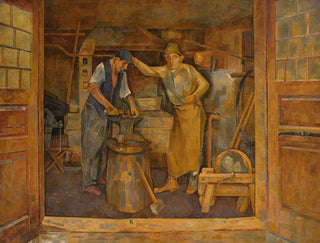 Franciszek Bartoszek - In a forging shop.webp