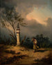 Storm - Franciszek Kostrzewski — weergave van het kunstwerk