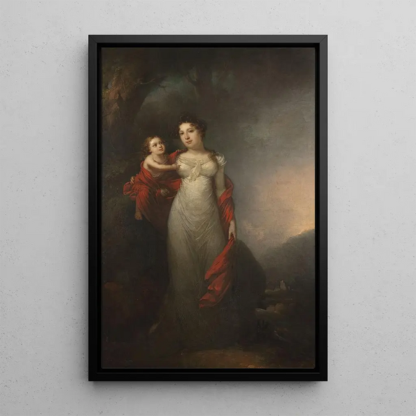 Franciszek Ksawery Lampi - Portrait of Maria Morsztyn with her son.webp