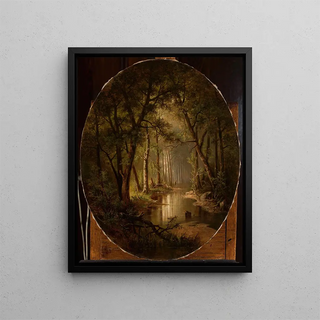 Franciszek Rukiewicz - Stream in the forest.webp