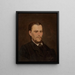 Zelfportret - Franciszek Streitt — ingelijst kunstwerk aan de muur