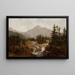 Landschap van de Tatra-bergen - Franciszek Wąsowski — ingelijst kunstwerk aan de muur