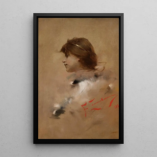 Franciszek murko - Head of a woman in profile.webp