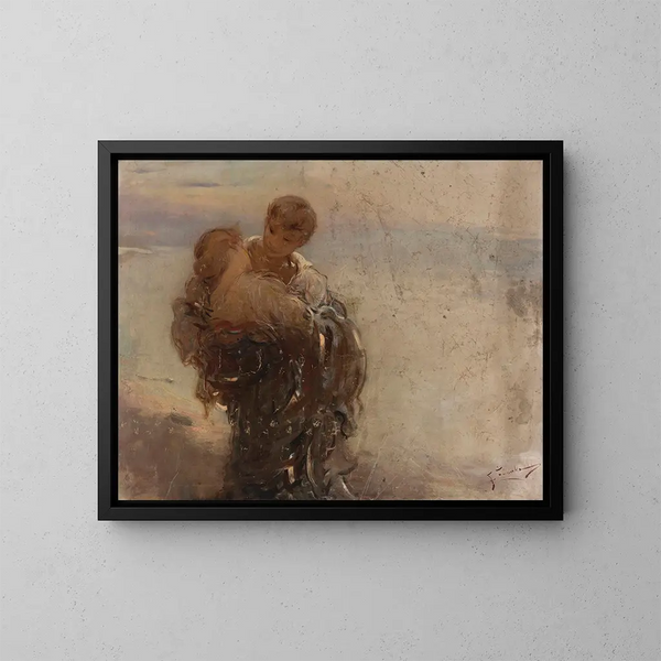 En extase - Franciszek Żmurko — framed artwork on a wall