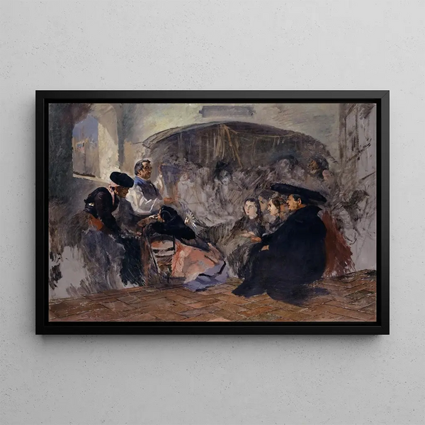 Frank Buchser - Auction of Paintings in Seville.webp