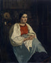 Meisje van Oberhasli - Frank Buchser — weergave van het kunstwerk