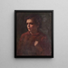 Studie van een schooljongen - Frank Duveneck — ingelijst kunstwerk aan de muur