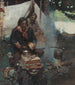 Small Painting - Breakfast - Frank Earle Schoonover — artwork view