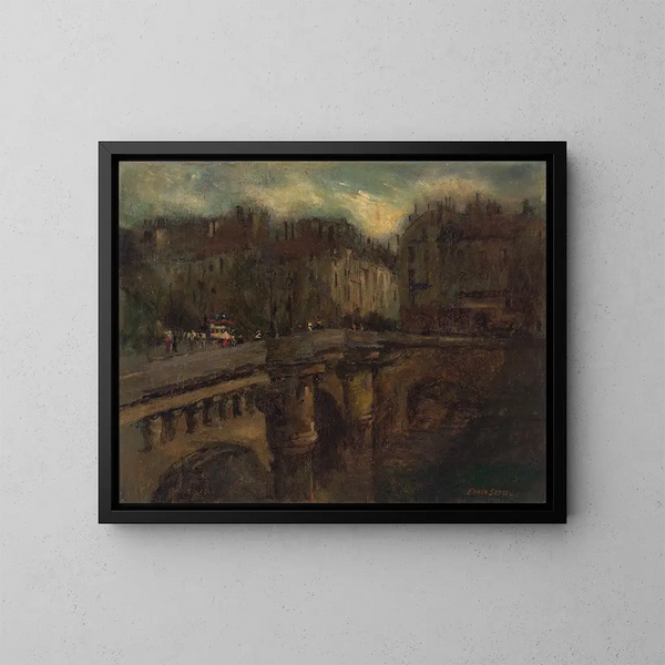 L'Heure bleue à Paris - Frank Edwin Scott — framed artwork on a wall