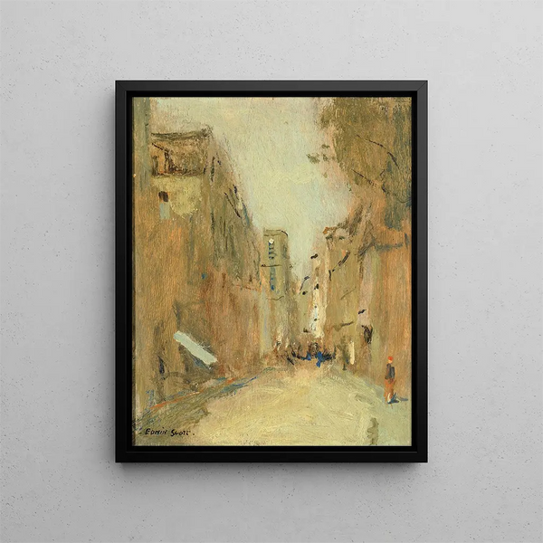 Rue Saint-Jacques Parijs - Frank Edwin Scott — ingelijst kunstwerk aan de muur