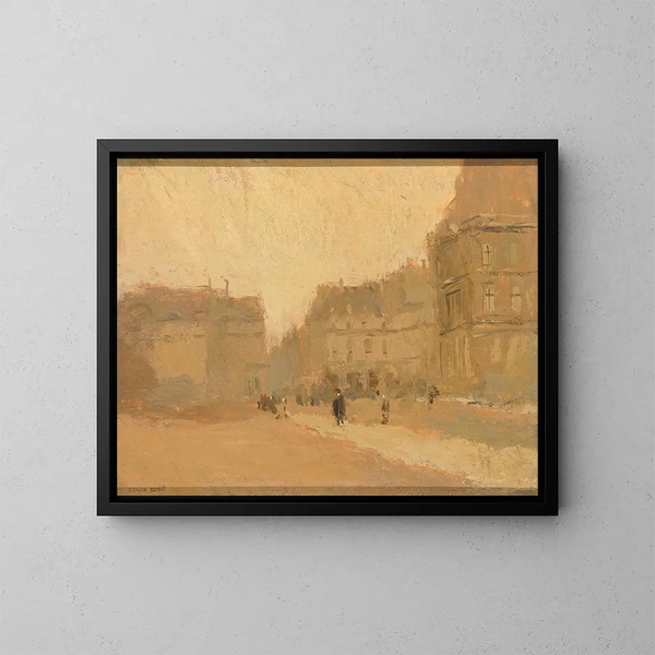 Rue des Pyramides - Frank Edwin Scott — ingelijst kunstwerk aan de muur
