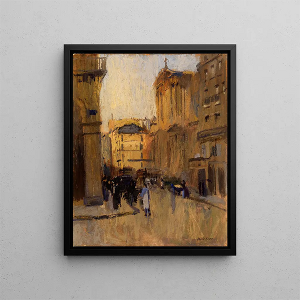 Kerk van Saint-Roch - Frank Edwin Scott — ingelijst kunstwerk aan de muur