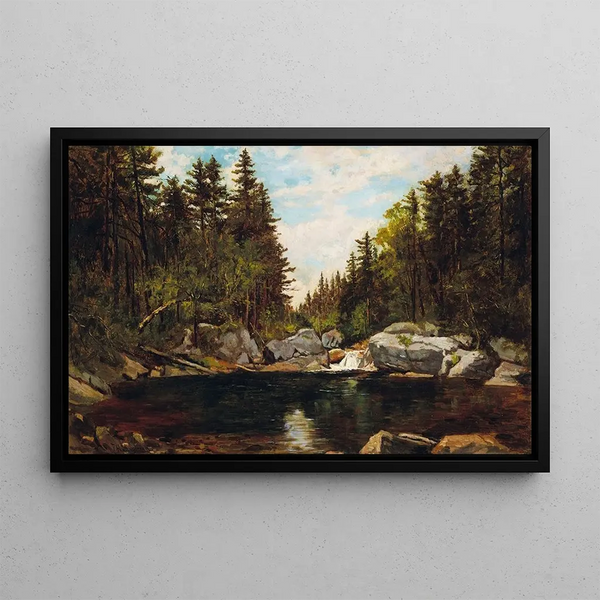 van Bassin d'émeraude près de Glen House, New Hampshire - Frank Henry Shapleigh — ingelijst kunstwerk aan de muur