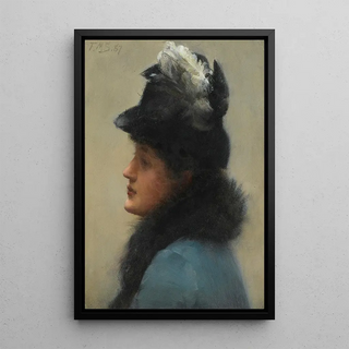 Frank Markham Skipworth - Portrait Of An Elegant Lady.webp