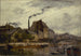 De afbraak van de oude Tournelle-brug - Frank Myers Boggs — weergave van het kunstwerk