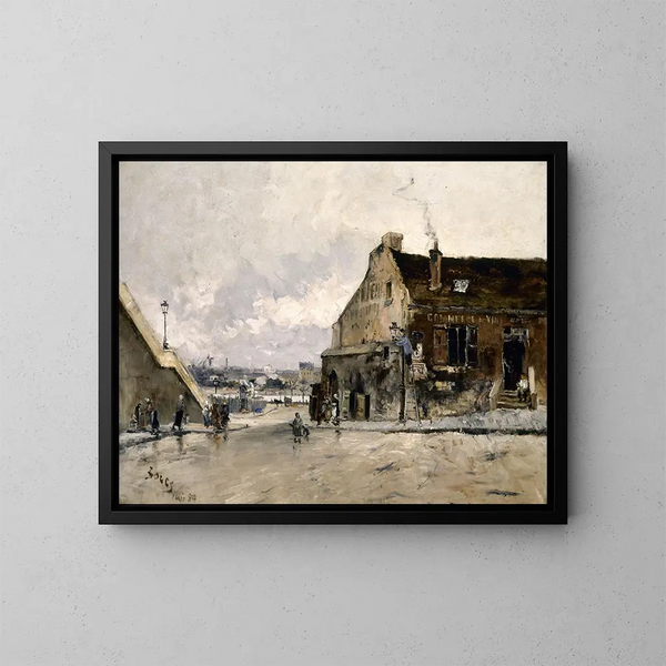La rue Beethoven à Passy - Frank Myers Boggs — framed artwork on a wall