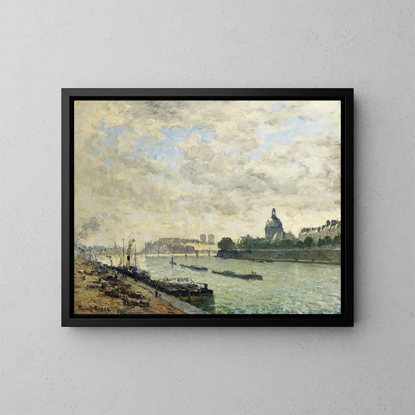 Les quais de la Seine à Paris - Frank Myers Boggs — framed artwork on a wall