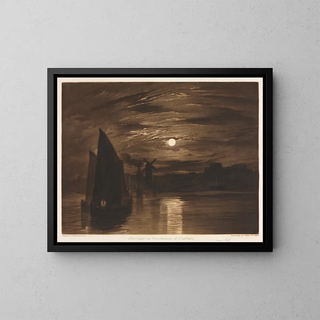 Frank Short - Moonlight on the Medway at Chatham.webp