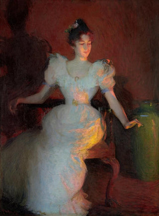 Frank Weston Benson - Firelight.webp