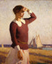 L'Observateur - Frank Weston Benson — weergave van het kunstwerk