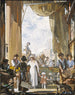 De oude markt van Cleveland - Frank Wilcox — weergave van het kunstwerk