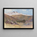 Landschap met berg en ravijn - Frank Wright — ingelijst kunstwerk aan de muur
