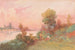 Waikato-rivier met personages - Frank Wright — weergave van het kunstwerk