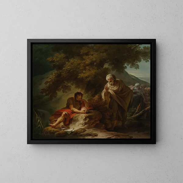 Democritus among the Abderites - François-André Vincent — framed artwork on a wall